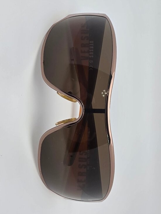 Versus by Versace Mod. 5035 1045/73 Bronze Frame Brown Lens Shield Sunglasses main image 10